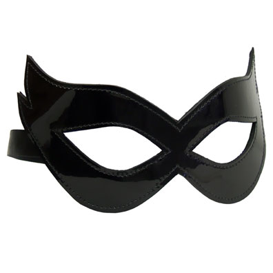 Shiny Leather Unique Cat Mask