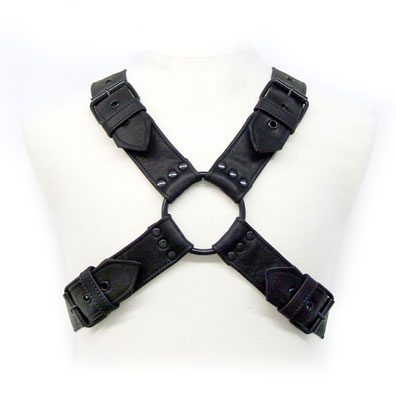 Body Harness With Black Hardware