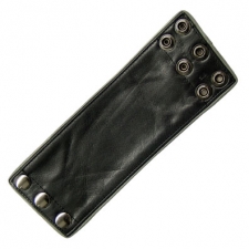 Black Wrist Wallet With Gray Trim Black Wrist Wallet With Gray Trim