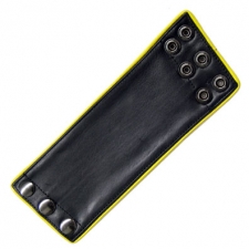 Black Wrist Wallet With Yellow Trim Black Wrist Wallet With Yellow Trim