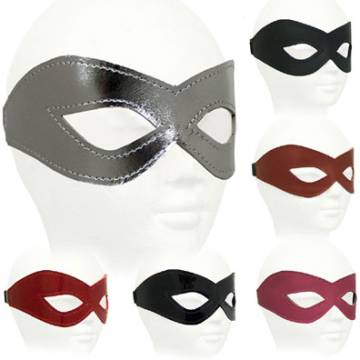 Leather Mask With Stitched Edges
