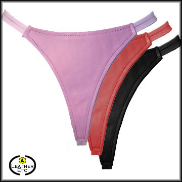 Plain Leather G-String