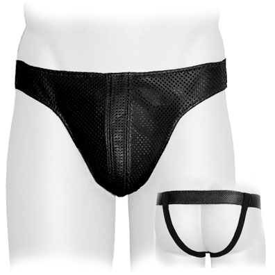 Genuine Leather Plain Vent Jock