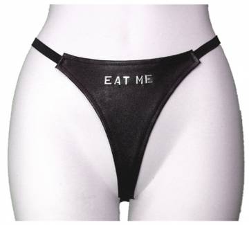 Eat Me ID Leather G String