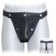 Striped Zipper Front Cod Jock