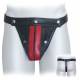 Striped Zipper Front Cod Jock