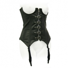 Black Leather Daring Top Black Leather Daring Top