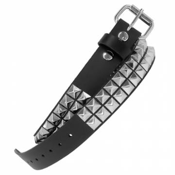 Two Row Pyramid Stud Belt