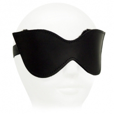Black Leather Fleece Lined Blindfold Black Leather Fleece Lined Blindfold