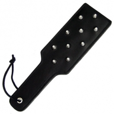 Black Slapper With English Cone Studs Black Slapper With English Cone Studs