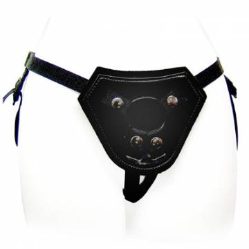 Neoprene Padded Black PVC Bronco Strap On