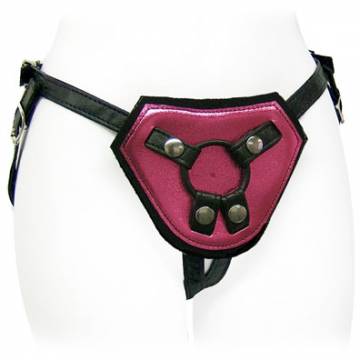 Shiny Pink Bronco Strap On - Neoprene Lined