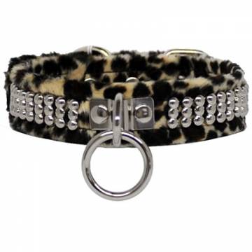 Velvet Collar With Unique Studs