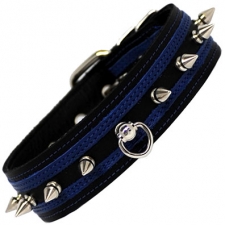 Collar With Post Ring And Spikes Collar With Post Ring And Spikes