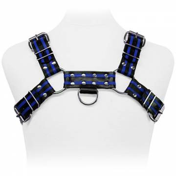 Bull Dog Harness With Stripes