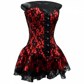 Corset With Built In Short Skirt