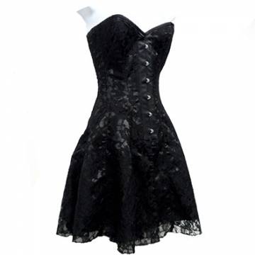 Corset Dress With Built In Long Skirt