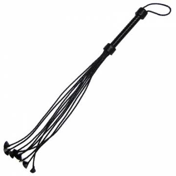 Weaved Tail Flogger With Flower Ends