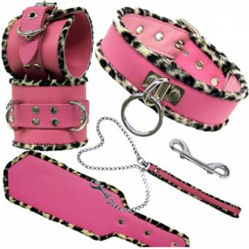 Exotic Bondage Set In Pink