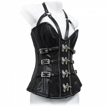 Black Magic Corset In PVC