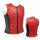 Leather Tank Top With Zipper Front