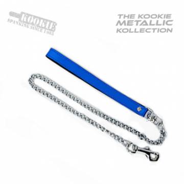 Metallic Leather Chain Leash
