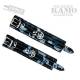 Blue Camo Garment Leather Wrist + Ankle Cuffs
