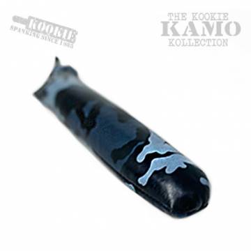8 Inch Blue Camo Leather Dildo