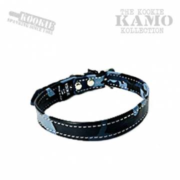 Blue Camo Garment Leather Day Collar