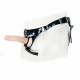 Blue Camo Leather Strap-On Harness