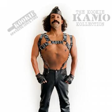 Blue Camo Garment Leather Chest Harness