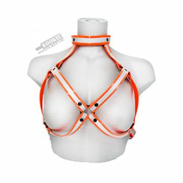 Vegan Leather Reflective Bio Thane Bra