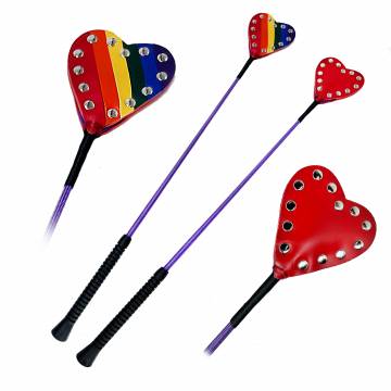 LGBT Pride Heart Riding Crop