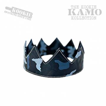 Blue Camo Garment Leather Crown