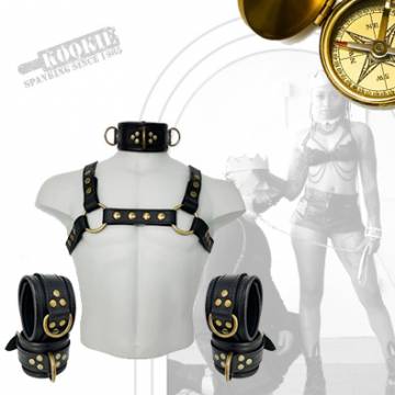 Black Leather Brass Kit