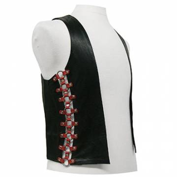 Leather Vest With O Ring Sides