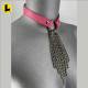 Leather And Chain Waterfall Collar