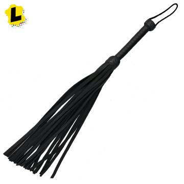 Black Lashes 1/2" Leashes Flogger
