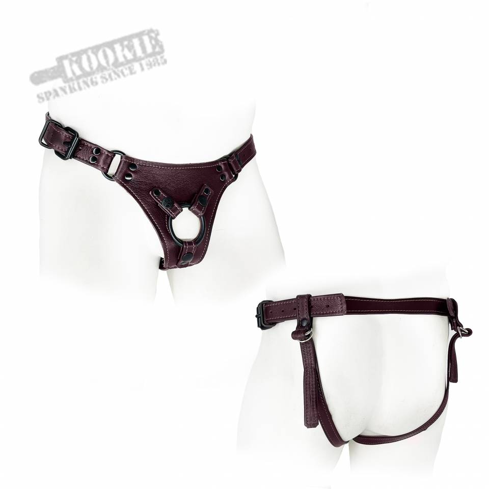 Blackware Burgundy Strap On Harness