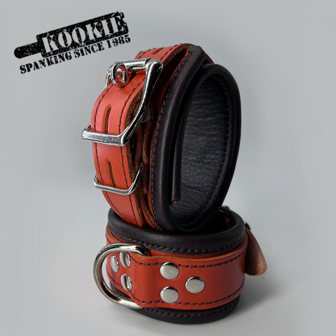 Petite 2-Tone Locking Wrist + Ankle Cuffs [D-Ring]