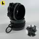 Black Fleece 2-Tone Locking Wrist + Ankles Cuffs [O-Ring]