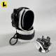 Black Fleece 2-Tone Locking Wrist + Ankles Cuffs [O-Ring]