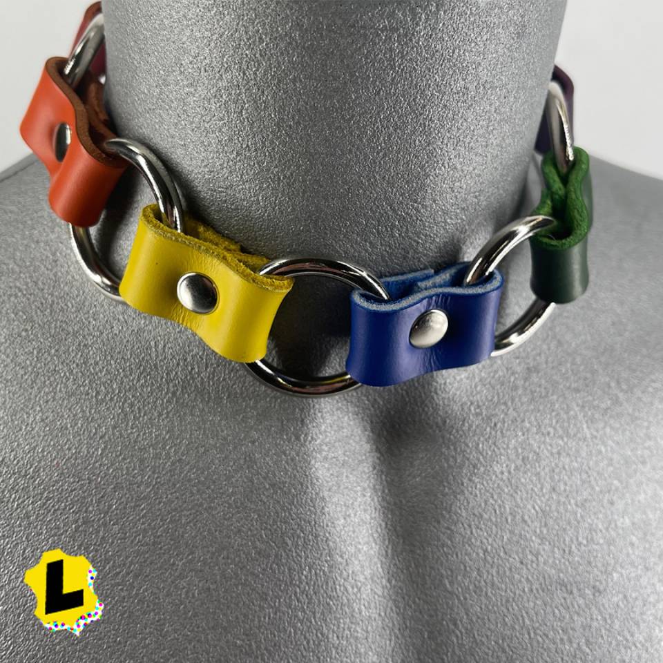 Multi-Ring Rainbow Collars
