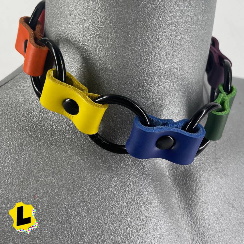 Multi-Ring Rainbow Collars