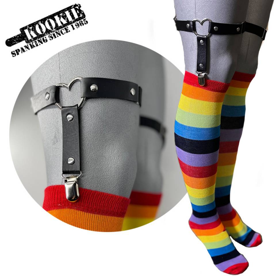 Heart Garter PU