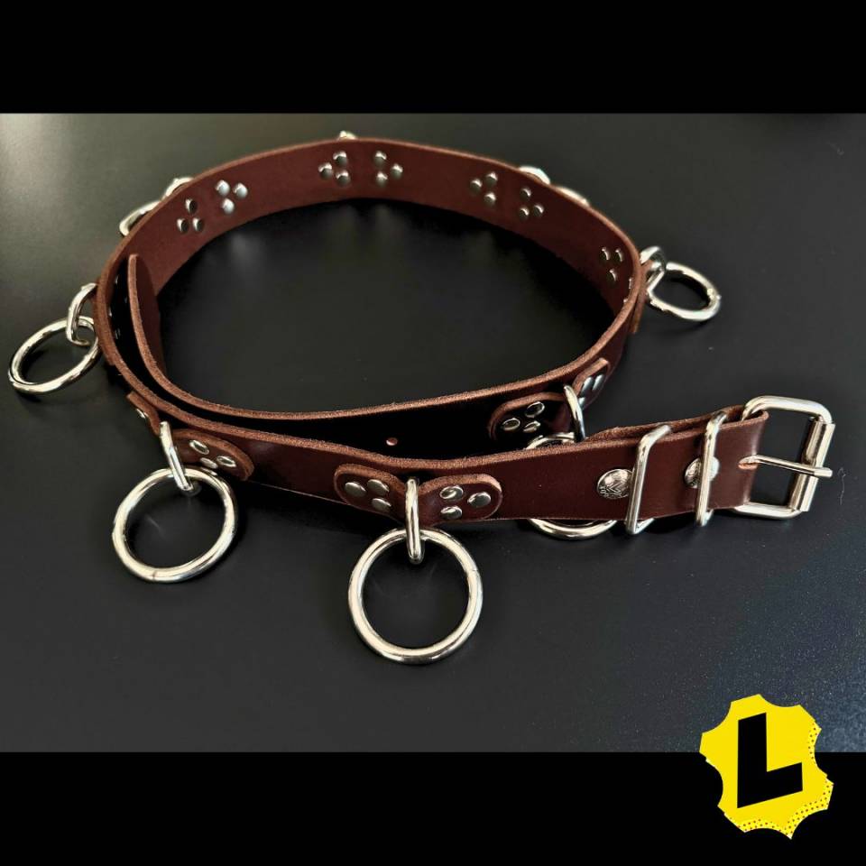 Premium Leather Bondage Belts