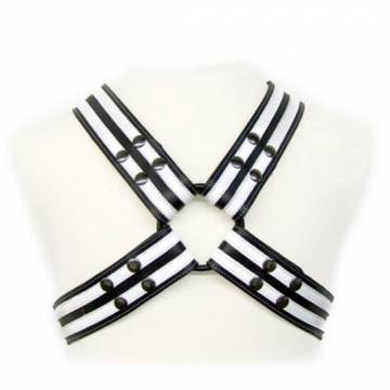 Leather Harness With Stripes