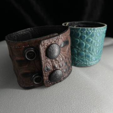 Exotic Leather Wristband