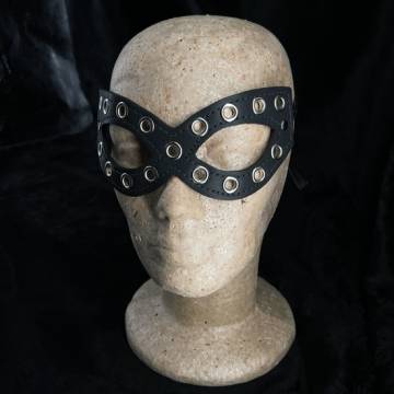 Leather Mask With Eyelets