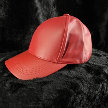 Leather Baseball Cap